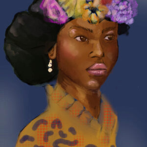 My Crown Is Blooming Parisian blue